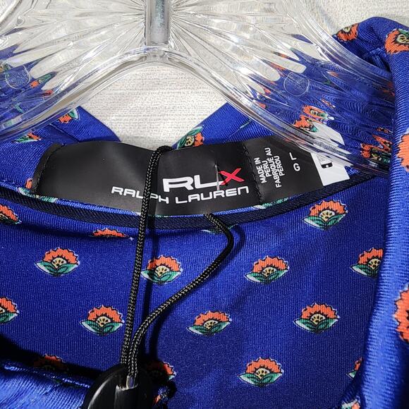 RLX Ralph Lauren Golf Floral Print Polo Men's Small NWT - Picture 4 of 7